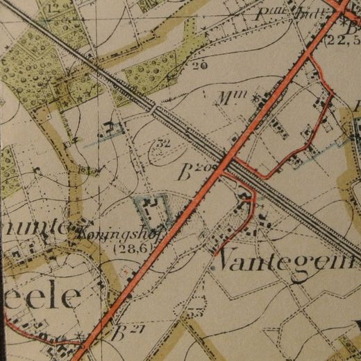 Stafkaart Site Mariagaard 1912